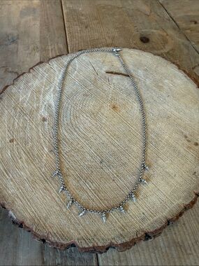 Kendra Scott Silver Spike Charm Necklace - Women Jewelry